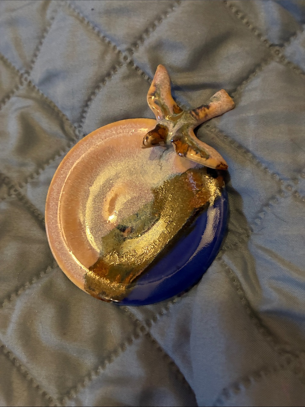 Studio Pottery Handcrafted Trinket Dish Art